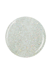 China Glaze Fairy Dust Silver Glitter Nail Polish Swatch with holographic sparkle, perfect for layering or a festive touch.